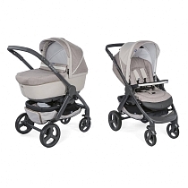 Картинка Коляска 2 в 1 Chicco Stylego Up Crossover Beige от магазина gnom.land