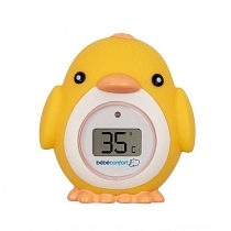 Картинка Bebe Confort Электронный термометр для ванны "Цыпленок", желтый от магазина gnom.land
