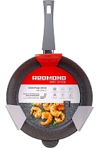 Картинка REDMOND Сковорода литая Gray stone 28 см с ручкой soft-touch, RFP-A2807 от магазина gnom.land