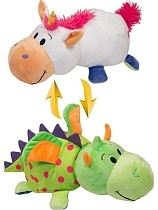 Картинка Мягкая игрушка Вывернушки 1Toy Единорог-Дракон | 40 см от магазина gnom.land