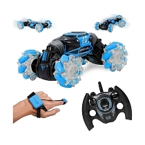 Картинка Fanrong Радиоуправляемая машина-перевертыш Hyper Skidding 1:16 2.4GHz с управлением жестами, синяя от магазина gnom.land
