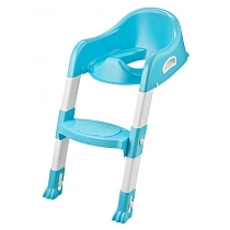 Картинка Roxy-kids Насадка на унитаз с ножками и ступенькой, голубая от магазина gnom.land