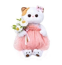 Картинка Мягкая игрушка Budi Basa LK27-034 Ли-Ли с белым букетом (В2), 27 см от магазина gnom.land