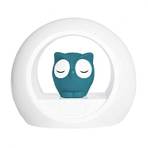 Картинка ZAZU Ночник с датчиком звука "Сова Лу", синий от магазина gnom.land