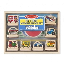 Картинка Melissa & Doug Набор штампов "Транспорт" от магазина gnom.land