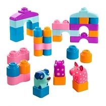 Картинка Конструктор Деревяшки, 44 детали с фигурками, пластик от магазина gnom.land