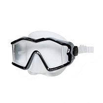 Картинка Intex Маска для плавания "Исследователь Про" силиконовая, от 14 лет, темно-серая от магазина gnom.land