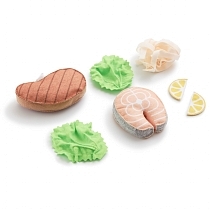 Картинка FoodBoxToys Игровой набор продуктов из фетра "Стейки" от магазина gnom.land