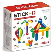 Картинка Конструктор магнитный STICK-O 901003 Basic 30 Set от магазина gnom.land
