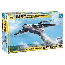 Картинка ZVEZDA Сборная модель Российский транспортно-десантный самолет Ил-76 ТД МЧС России от магазина gnom.land