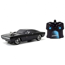 Картинка Jada Toys Машинка на радиоуправлении Форсаж 1:24 Fast & Furious R/C 1970 Dodge Charger (Street Version), черная от магазина gnom.land