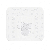 Картинка Nuovita Матрасик для пеленания мягкий ELEFANTE, 820х720 мм, белый от магазина gnom.land