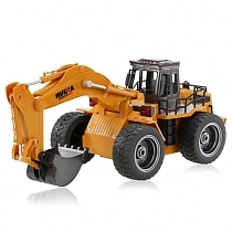 Картинка Hui Na Toys Радиоуправляемый экскаватор 2.4G 6CH, 1:18 от магазина gnom.land