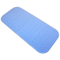 Картинка Roxy-kids Антискользящий резиновый коврик для ванны, голубой, 34,5х76 см от магазина gnom.land