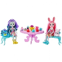Картинка Игровой набор Enchantimals "Чаепитие Пэттер Павлины и Бри Кроли" от магазина gnom.land