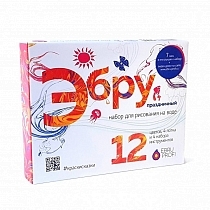 Картинка EBRU PROFI Набор для творчества Эбру "Праздничный" от магазина gnom.land