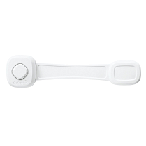 Картинка Safety 1st Пластиковый блокиратор с кнопкой 3202008000 (белый) от магазина gnom.land