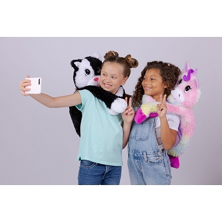 Картинка Little Big Hugs Мягконабивная игрушка-обнимашка антистресс "Котик", 33 х 60 см магазин gnom.land