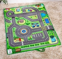 Картинка Knopa Интерактивный игровой коврик "Твой город 3D", 90х120 см от магазина gnom.land