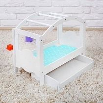 Картинка Коняша Кроватка для куклы "Снежные паруса" от магазина gnom.land