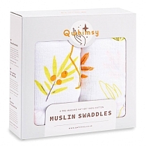 Картинка Qwhimsy Набор муслиновых пеленок "Красная книга", 2 штуки, QSB014 от магазина gnom.land