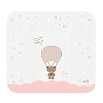 Картинка Nuovita Матрасик для пеленания мягкий CUTE BEAR, 820х720 мм, белый от магазина gnom.land