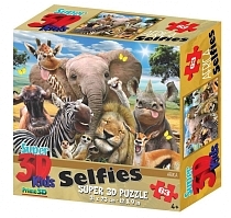 Картинка PRIME 3D "Африка селфи 13542" - 3D пазл от магазина gnom.land
