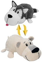 Картинка 1Toy "Хаски - Полярный медведь - 20 см" - мягкая игрушка вывернушка от магазина gnom.land