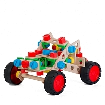 Картинка Alexander деревянный конструктор "Внедорожник 3x1 - Джуниор" от магазина gnom.land