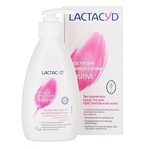 Картинка Lactacyd Ежедневное средство для интимной гигиены, для чувствительной кожи, 200 мл от магазина gnom.land