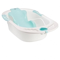 Картинка Happy Baby Ванна детская "Bath comfort" белая/голубая от магазина gnom.land