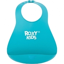 Картинка Roxy-kids Нагрудник мягкий, мятный от магазина gnom.land