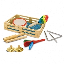 Картинка Melissa&Doug Музыкальные инструменты в коробке, 10 предметов от магазина gnom.land