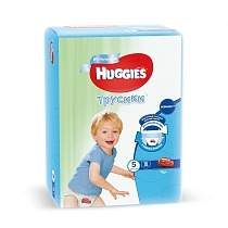 Картинка Huggies Подгузники-трусики для мальчиков 5 (13-17 кг), 15 шт. от магазина gnom.land