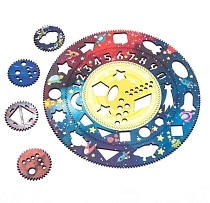 Картинка WoodlandToys Спирограф для рисования Космос от магазина gnom.land