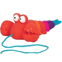 Картинка B.Toys Игрушка-каталка на веревочке "Лобстер" от магазина gnom.land