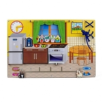 Картинка WoodlandToys Бизиборд "Кухня" от магазина gnom.land
