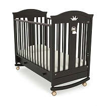 Картинка Gandylyan Детская кроватка-качалка "Даниэль", махагон от магазина gnom.land