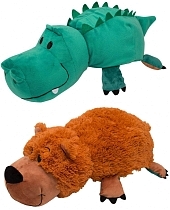 Картинка 1Toy "Аллигатор - Медвежонок 20 см" - мягкая игрушка-вывернушка от магазина gnom.land