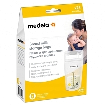 Картинка Medela Пакеты для хранения грудного молока одноразовые, 25 шт. от магазина gnom.land