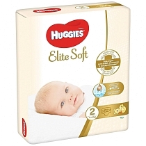 Картинка Huggies Подгузники Elite Soft 2 (4-6кг), 82 шт. от магазина gnom.land