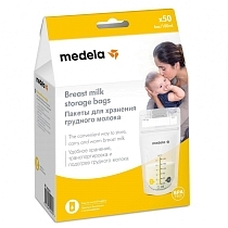 Картинка Medela Пакеты для хранения грудного молока одноразовые, 50 шт. от магазина gnom.land