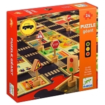 Картинка DJECO Пазл-гигант "Дорога", 24 детали от магазина gnom.land