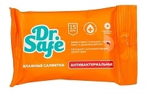 Картинка DR.SAFE Салфетки для рук антибактериальные с экстрактом ромашки от магазина gnom.land