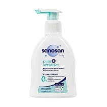 Картинка Sanosan Средство для купания Pure+Sensitive, 200 мл от магазина gnom.land