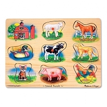 Картинка Melissa & Doug Пазл со звуком "Ферма" от магазина gnom.land