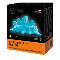 Картинка Набор для опытов ТРЮКИ НАУКИ Z102 Светящийся лизун (голубой/голубой) от магазина gnom.land