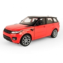 Картинка Welly Машинка металлическая 1:24 Land Rover Range Rover Sport, красно-оранжевая от магазина gnom.land