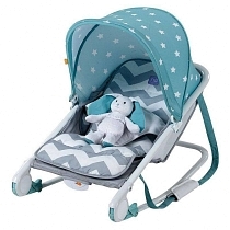 Картинка Happy Baby Шезлонг "Bounser", голубой от магазина gnom.land