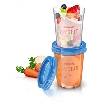 Картинка Набор контейнеров Philips Avent, 5 шт., 240 мл, 80158 от магазина gnom.land